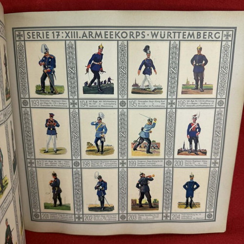 Collectible album Uniformen der alten Armee – Waldorf Astoria used