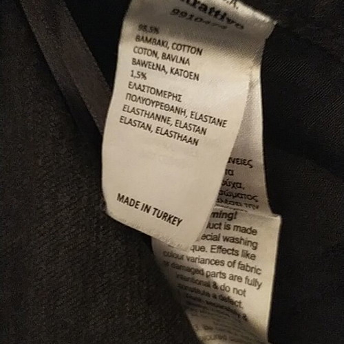 Attrattivo jeans like new, winter fabric, XS, black