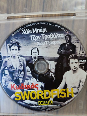 Swordfish movie used, action adventure, DVD with subtitles