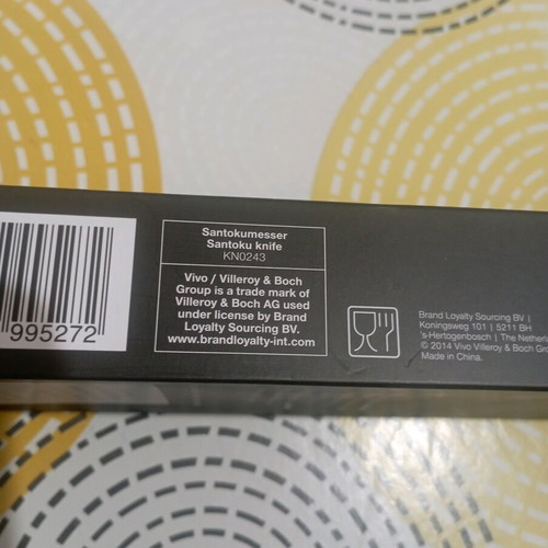 Santoku knife new, stainless steel Vivo Villeroy & Boch 32 cm