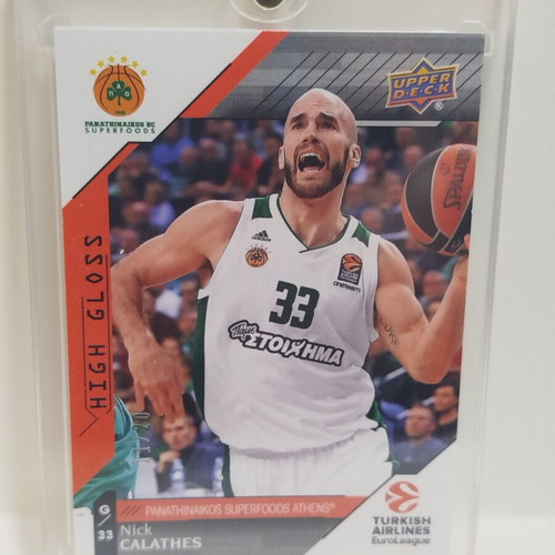 Nick Calathes Panathinaikos numbered card 11/20 like new