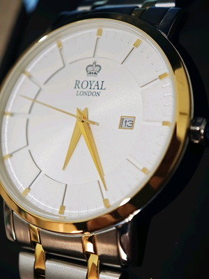Ρολόι Royal London Gents Classic 41367-03 καινούργιο χρυσαφί και ασημί