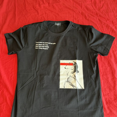 Dsquared2 men's black ICON T-shirt XXL with Zlatan Ibrahimović graphics