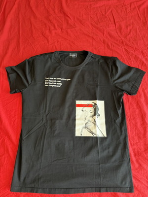 Dsquared2 men's black ICON T-shirt XXL with Zlatan Ibrahimović graphics