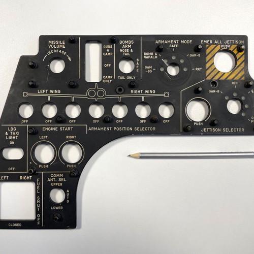 Northrop F-5 Greek instrument panel section used