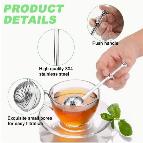 Stainless steel tea infuser with long handle new