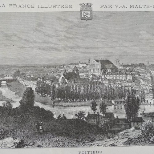 1881 Vienna engravings from Malte-Brun era book 32 pages