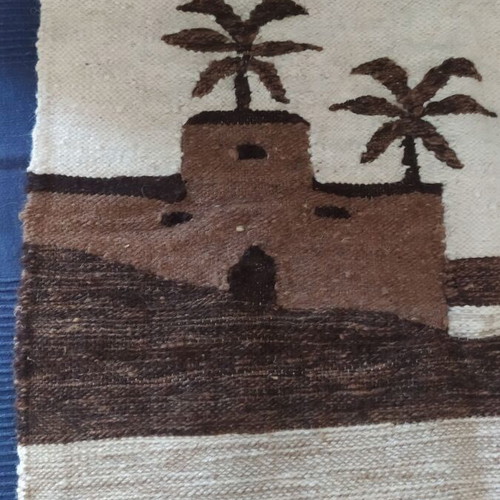 Decorative wool rug 100x66 cm like new