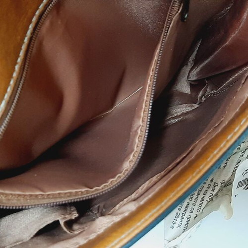 Stylish retro crossbody bag like new, soft eco leather, brown