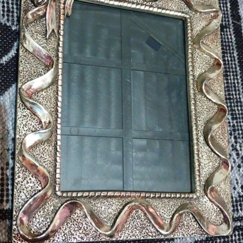 Silver-plated frame used 17.5x22 cm