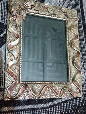 Silver-plated frame used 17.5x22 cm