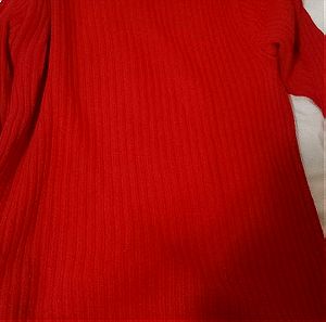 Κόκκινη μπλούζα χειμωνιάτικη