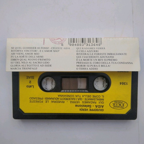 Giuseppe Verdi Aida cassette used, classical