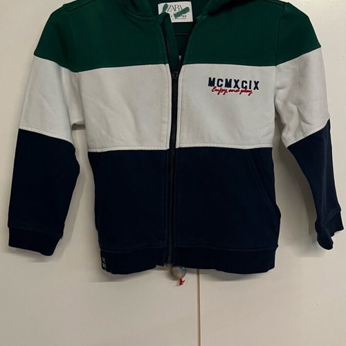 Zara sweatshirt size 7 122cm used, multicolor with broken zipper pull