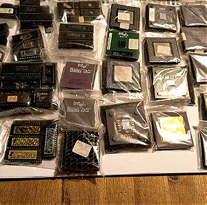Lot vintage CPU + BIOS chips