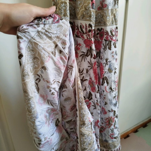 Handmade boho floral dress one size new, smocked bust