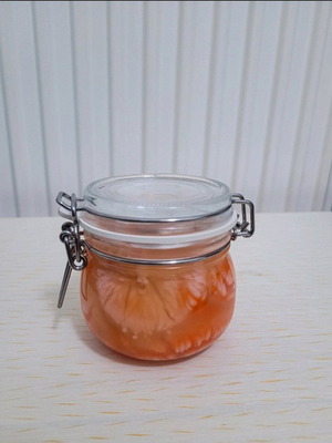 Marmalade candle like new, 150gr soy and gel with orange scent