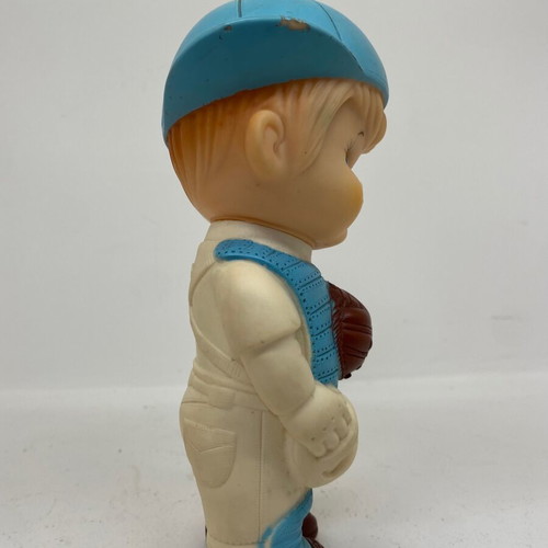 Vintage Iwai Squeak Toy Baby Boy Baseball 1971 used