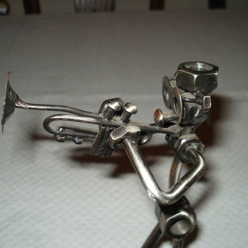 Metal decorative item used 18cm 12cm 6cm 250g