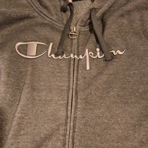 Champion hoodie jacket XL gray used women