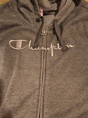 Champion hoodie jacket XL gray used women