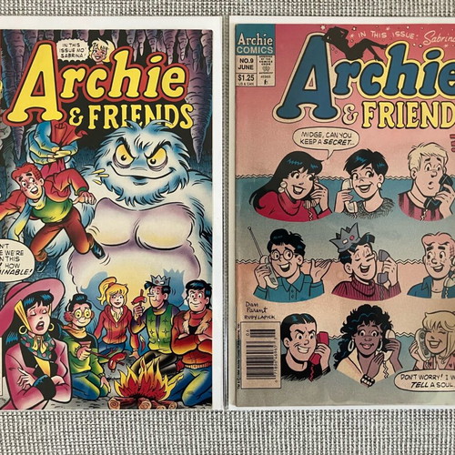 Archie & Friends Comics #4 & #9 used, 1995 editions with Sabrina