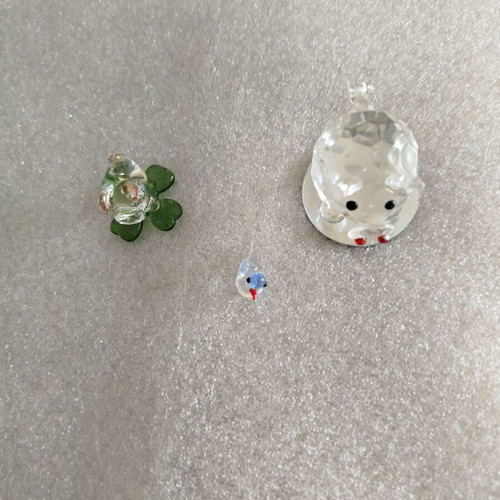 Glass decorations like new for display, set