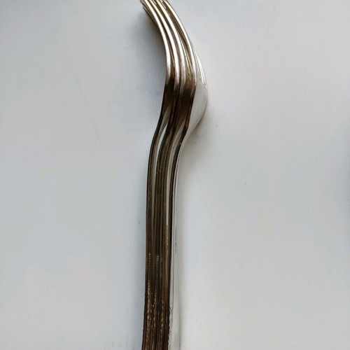 Nissiotis 90 silver-plated forks set of 4 used, vintage