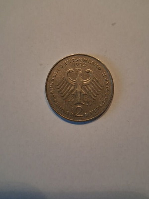 2 Deutsche Mark used, 1992