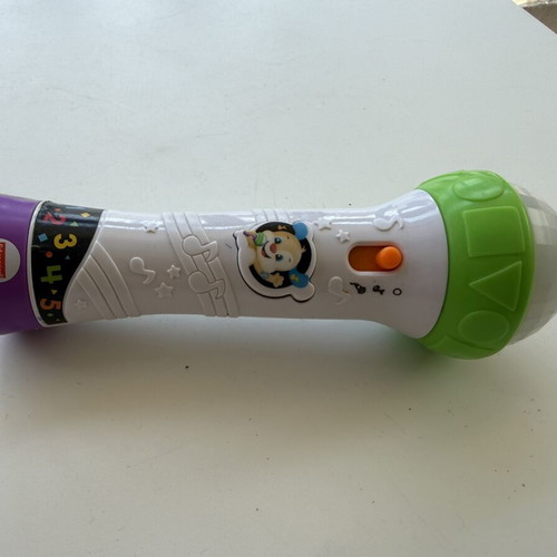 Fisher Price educational microphone used, interactive learning toy