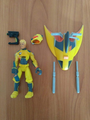 Action Man Scuba Shark figure Hasbro 2005 used, complete