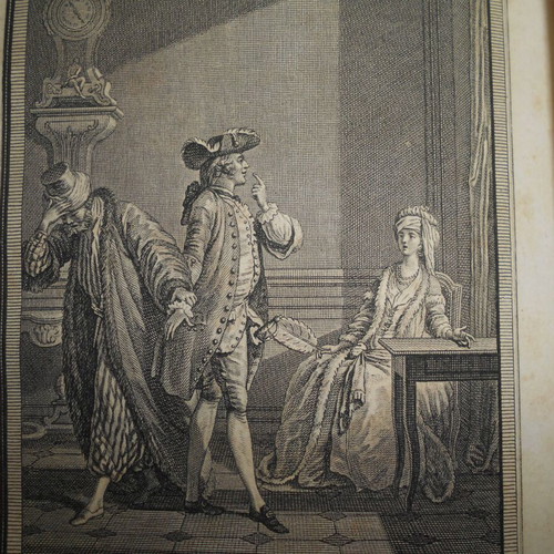 Histoire d'une Grecque book used, 18th century novel with engravings