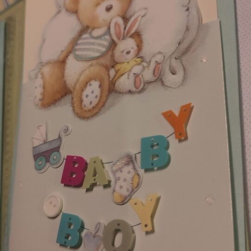 Baby boy greeting cards, pack of 2, with envelopes