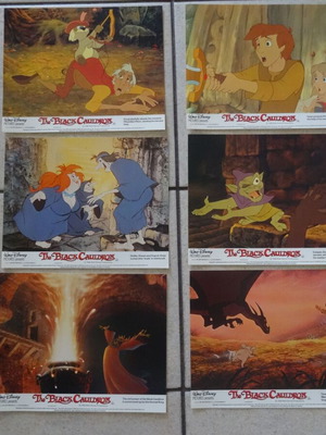 Disney The Black Cauldron authentic movie photos set of 6, like new
