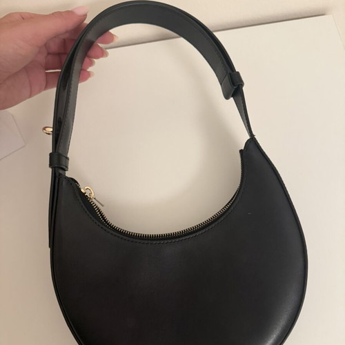 Furla handbag like new, black and gold