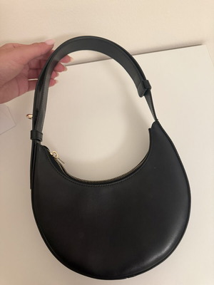 Furla handbag like new, black and gold