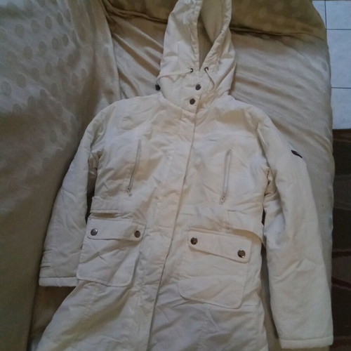 Girls' hooded jacket for 12 years like new, white