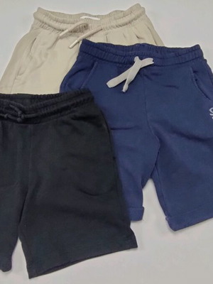 Σορτς σαν καινούργια, πακέτο 3 τεμαχίων, μέγεθος 116, μαύρο, μπεζ, μπλε