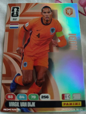 Panini FIFA World Cup Adrenalyn XL 2026 μεταχειρισμένο αυτοκόλλητο 312