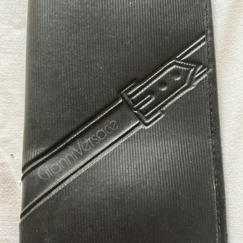 Gianni Versace vintage glasses case used, black