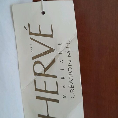 Wedding dress new size 42 beige from Herve Paris