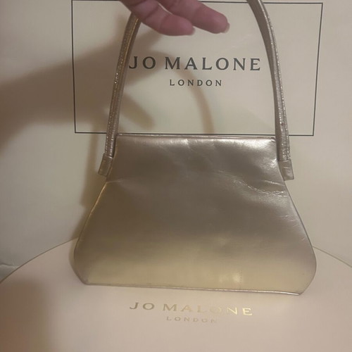 Vintage Y2K Gold Metallic Structured Clutch like new