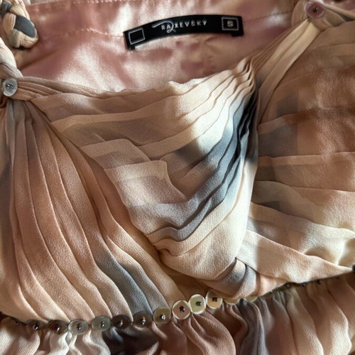 Silk dress Raxevsky like new, size S, beige