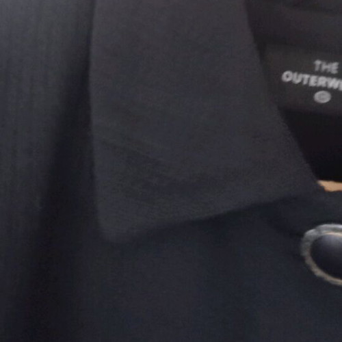 Short coat large black like new, seasonal cotton