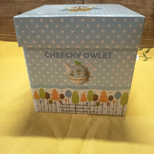 Andrea Fontebasso 1760 Cheeky Owlet Tea for One porcelain set new