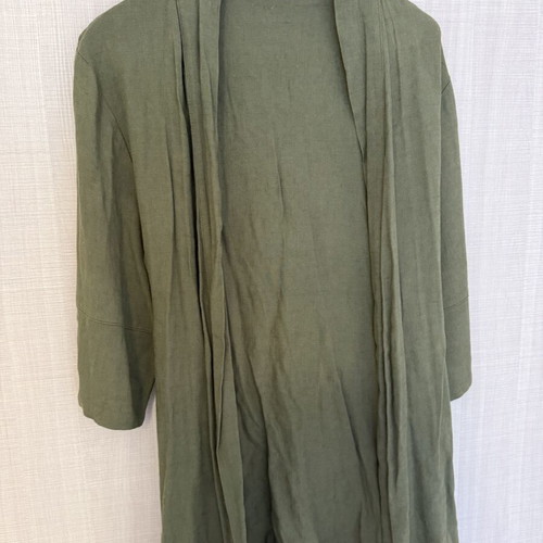 Vassia Kostara linen set like new, green blazer S/M and pants S