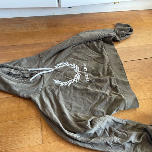 Hooded sweatshirt used, khaki, size L