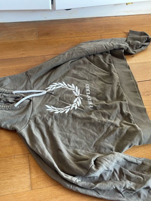 Hooded sweatshirt used, khaki, size L