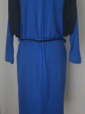 Vintage dress used, blue, size 40, 1980s