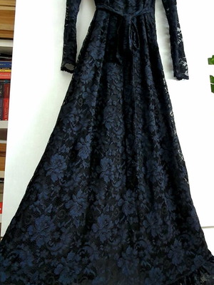 GANNI Μακρύ Φόρεμα Από Δαντέλα Καινούργιο, Μέγεθος M, Πολύχρωμο